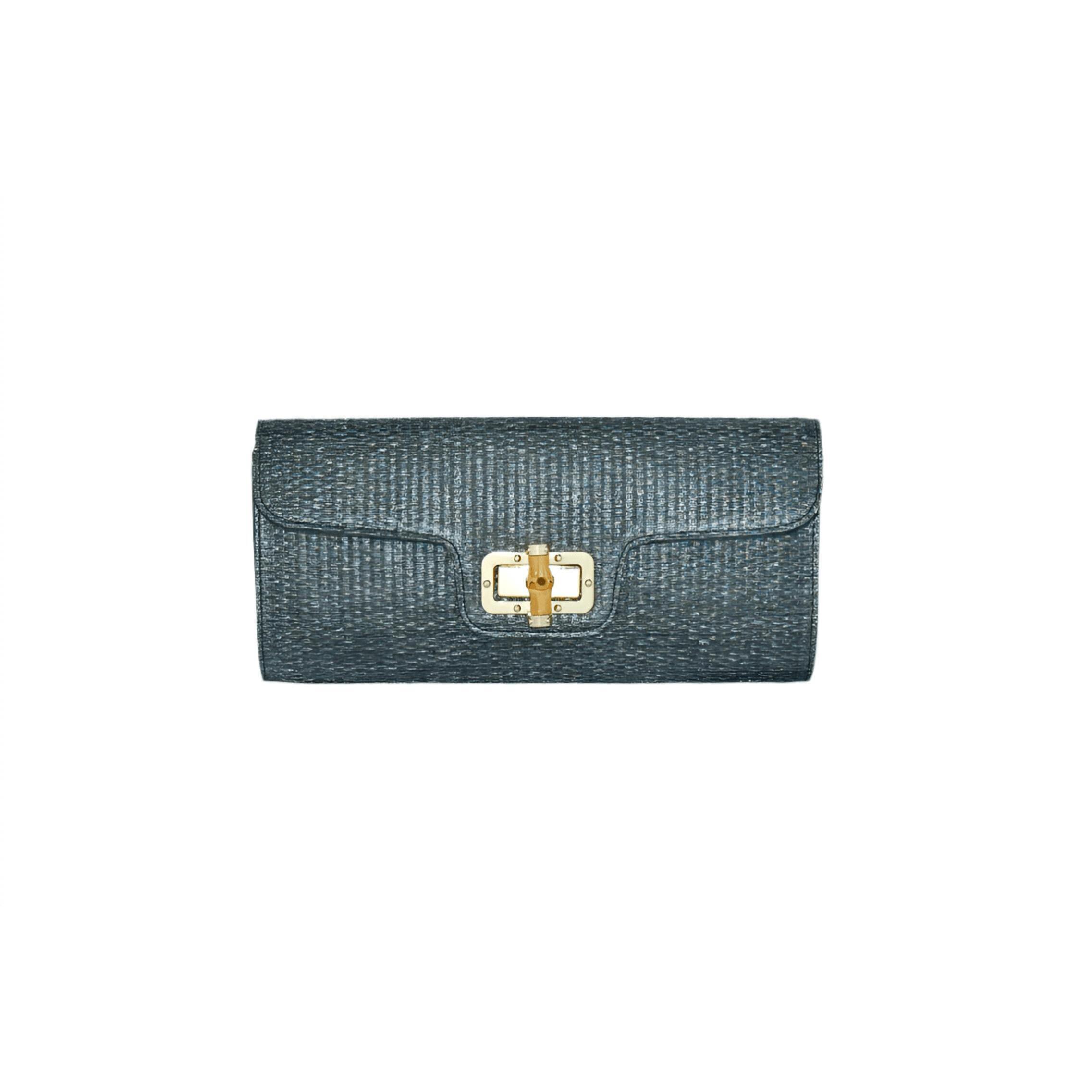 New Bc Handbags Women's Bamboo Buckle Clutch Bag In Black